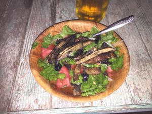 Champs Salad at La Rana Vegana in Cabo San Lucas