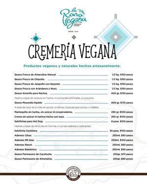 More products we offer at La Rana Vegana in Cabo San Lucas