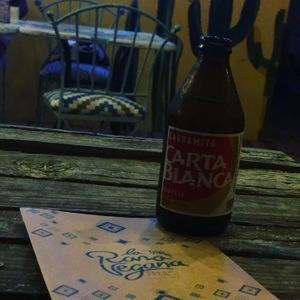 Cerveza at La Rana Vegana in Cabo San Lucas