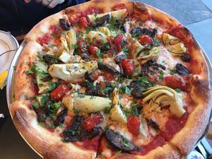 Vegan Heaven pizza at Ghiringhelli's Pizzeria in Fairfax