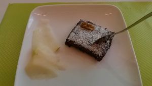 brownie at L'Essentiel Saveurs Crues in Montpellier