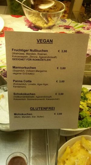 Tagesangebot at Die Vollwertkuche in Heidelberg