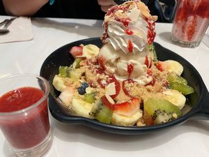 Vegan pancake, how’s nice?!!? at Veganerie - Siam Paragon in Bangkok