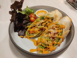 BLT. the souce is spicy at Veganerie - Siam Paragon in Bangkok