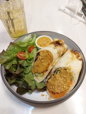 Satay wrap at Veganerie - Siam Paragon in Bangkok