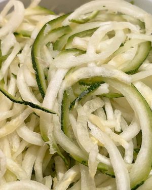 zoodles (zucchini noodles)  at Veganerie - Siam Paragon in Bangkok