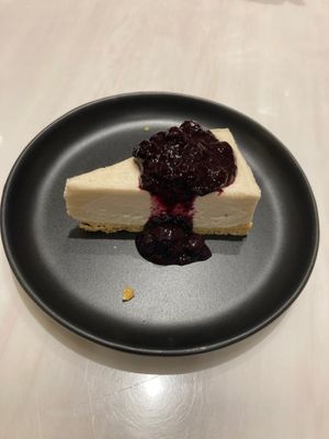 Blueberry cheesecake  at Veganerie - Siam Paragon in Bangkok