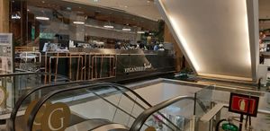 Veganerie is beside open sky escalator at Veganerie - Siam Paragon in Bangkok