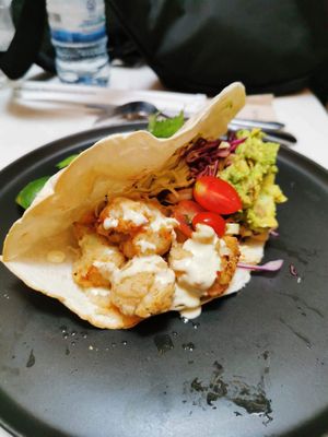 Christmas taco at Veganerie - Siam Paragon in Bangkok