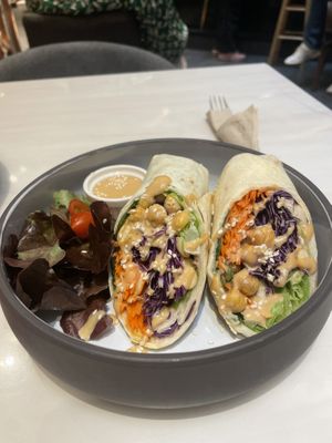 Chickpea wrap  at Veganerie - Siam Paragon in Bangkok