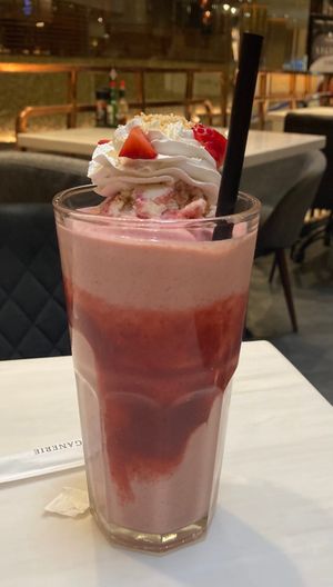 Strawberry Shortcake Shake at Veganerie - Siam Paragon in Bangkok