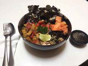 Quinoa Bowl at Veganerie - Siam Paragon in Bangkok