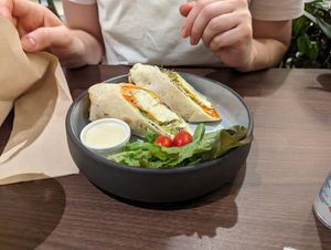 Tofu wrap at Veganerie - Siam Paragon in Bangkok