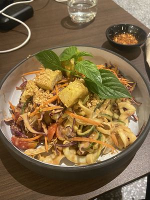 Rawfood padthai 👍  at Veganerie - Siam Paragon in Bangkok
