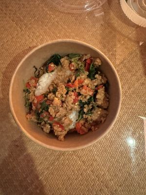 Basil ricee  at Veganerie - Siam Paragon in Bangkok