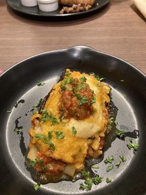 Eggplant lasagne. V small portion for 280thb  at Veganerie - Siam Paragon in Bangkok