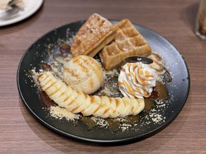Banoffee waffles - Veganerie (Siam Paragon), Bangkok  at Veganerie - Siam Paragon in Bangkok