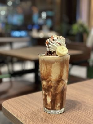 Banana & peanut butter shake - Veganerie (Siam Paragon), Bangkok  at Veganerie - Siam Paragon in Bangkok