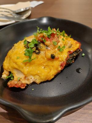 Eggplant lasagna at Veganerie - Siam Paragon in Bangkok