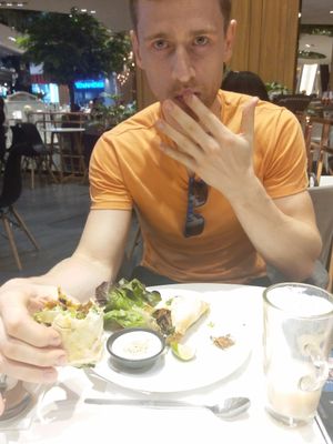 Ceasar wrap at Veganerie - Siam Paragon in Bangkok