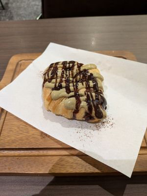Chocolate pistachio croissant at Veganerie - Siam Paragon in Bangkok