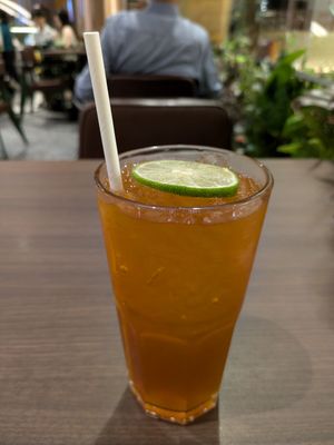 Lime Iced Tea at Veganerie - Siam Paragon in Bangkok