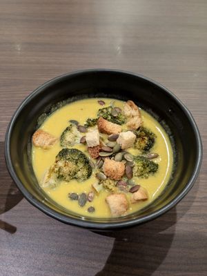 Broccoli Cheese Soup at Veganerie - Siam Paragon in Bangkok