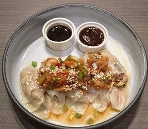 Kimchi Dumplings at Veganerie - Siam Paragon in Bangkok