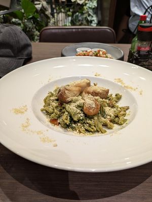 Fusilli Pesto at Veganerie - Siam Paragon in Bangkok