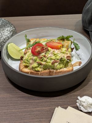 Avocado Toast at Veganerie - Siam Paragon in Bangkok