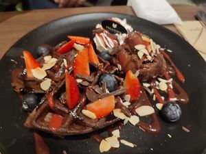 Waffle at Veganerie - Siam Paragon in Bangkok