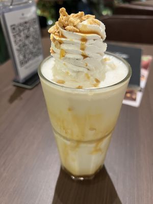 Caramel smoothie  #Veganuary at Veganerie - Siam Paragon in Bangkok