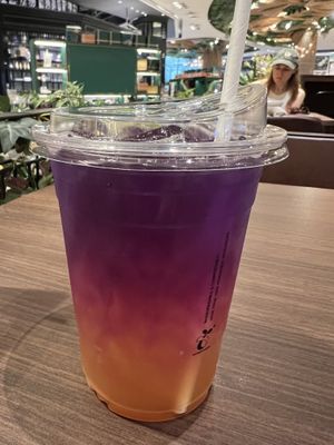 Butterfly pea & lime  #Veganuary at Veganerie - Siam Paragon in Bangkok