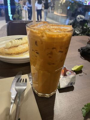 Thai milk tea  at Veganerie - Siam Paragon in Bangkok