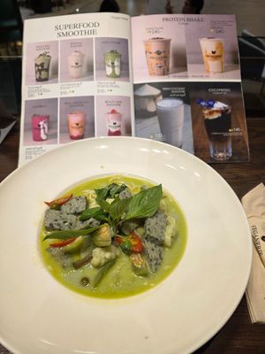 Green curry at Veganerie - Siam Paragon in Bangkok
