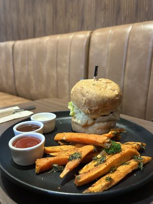 Beyond burger  at Veganerie - Ratchathewi in Bangkok