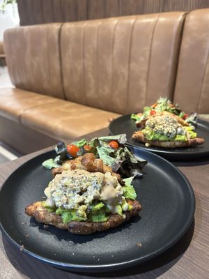 Scrambled tofu croissants  at Veganerie - Ratchathewi in Bangkok