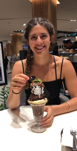Death by Chocolate vegan ice cream sundae! With soo many delicious toppings at Veganerie - Siam Paragon in Bangkok