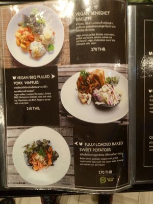 Menu at Veganerie - Siam Paragon in Bangkok
