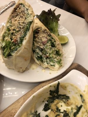 Chicken Wrap.  at Veganerie - Siam Paragon in Bangkok