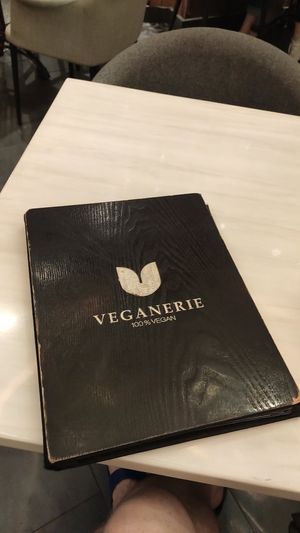 menu map at Veganerie - Siam Paragon in Bangkok