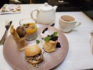 Tea set at Veganerie - Siam Paragon in Bangkok