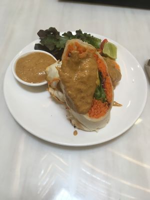 Tofu satay wrap at Veganerie - Siam Paragon in Bangkok