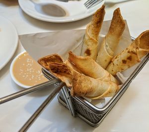 Spinach Rolls at Veganerie - Siam Paragon in Bangkok