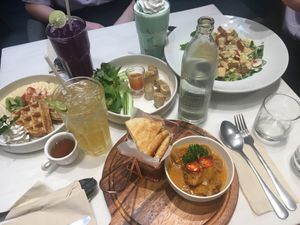 the food is amazing!!! at Veganerie - Siam Paragon in Bangkok