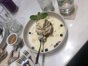 i had this for dessert and it was sooooo good! at Veganerie - Siam Paragon in Bangkok