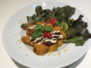 Sweet potatoes  at Veganerie - Siam Paragon in Bangkok