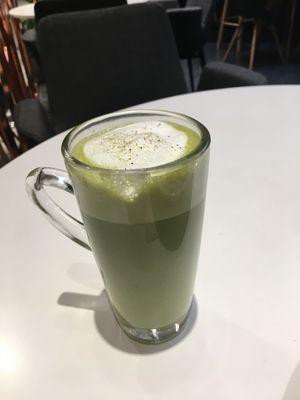 Matcha latte  at Veganerie - Siam Paragon in Bangkok