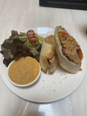 Satay wrap at Veganerie - Siam Paragon in Bangkok