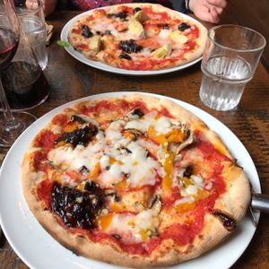Vegan pizzes at Zizzi in Belfast
